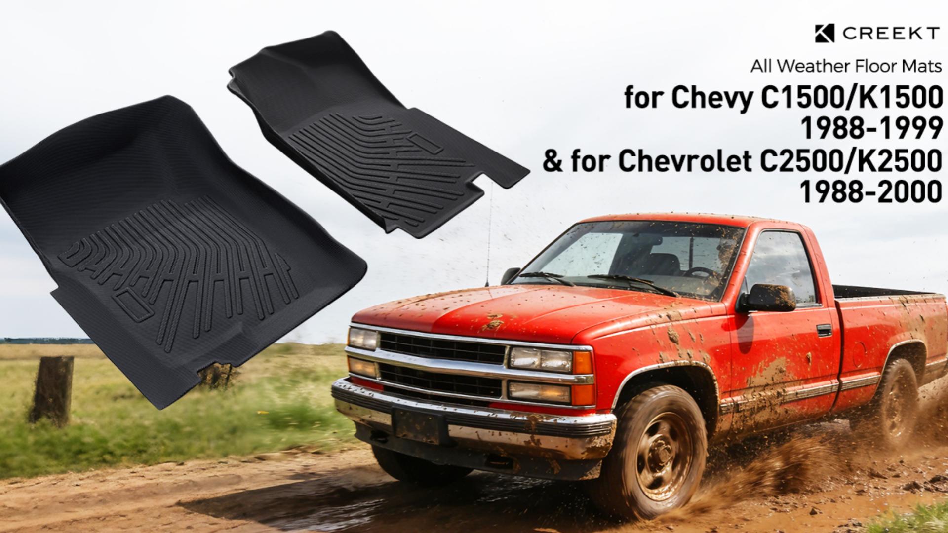 Amazon.com: CreekT® Front Floor Mats for Chevy C1500/K1500 1988